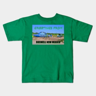Greetings from Roswell custom card work A Kids T-Shirt